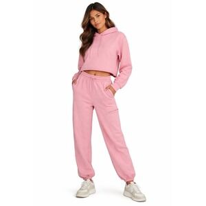 Comfrt Airplane Mode Pink High Waisted Sweatpants Joggers Size XS Relaxed Fit